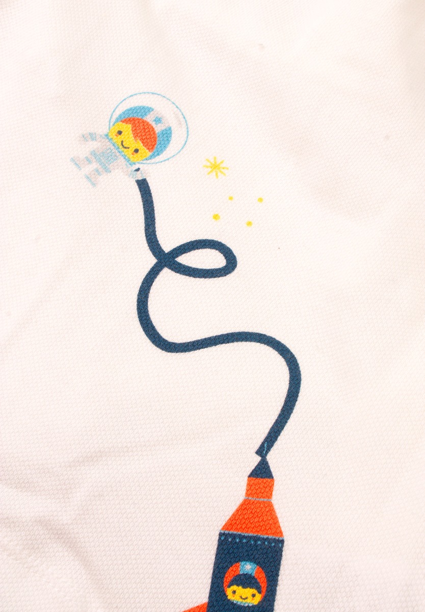 Σετ βρεφικών ζακέτα- μπλουζάκι - παντελόνι Space PN14841 φωτογραφία