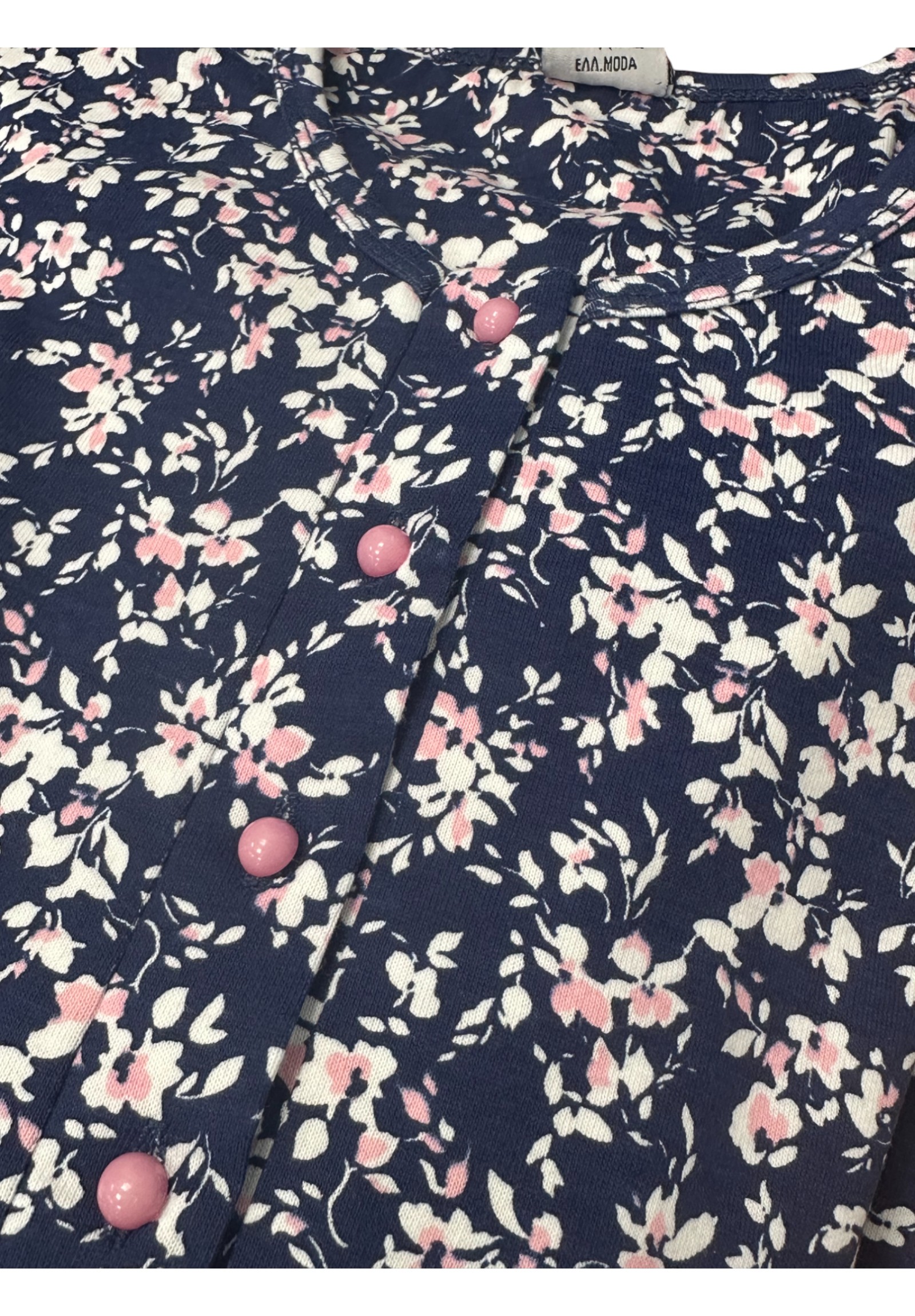 Γυναικεία Πιτζάμα Βαμβακερή Collection Floral Navy CL26131-1-Μπλε φωτογραφία