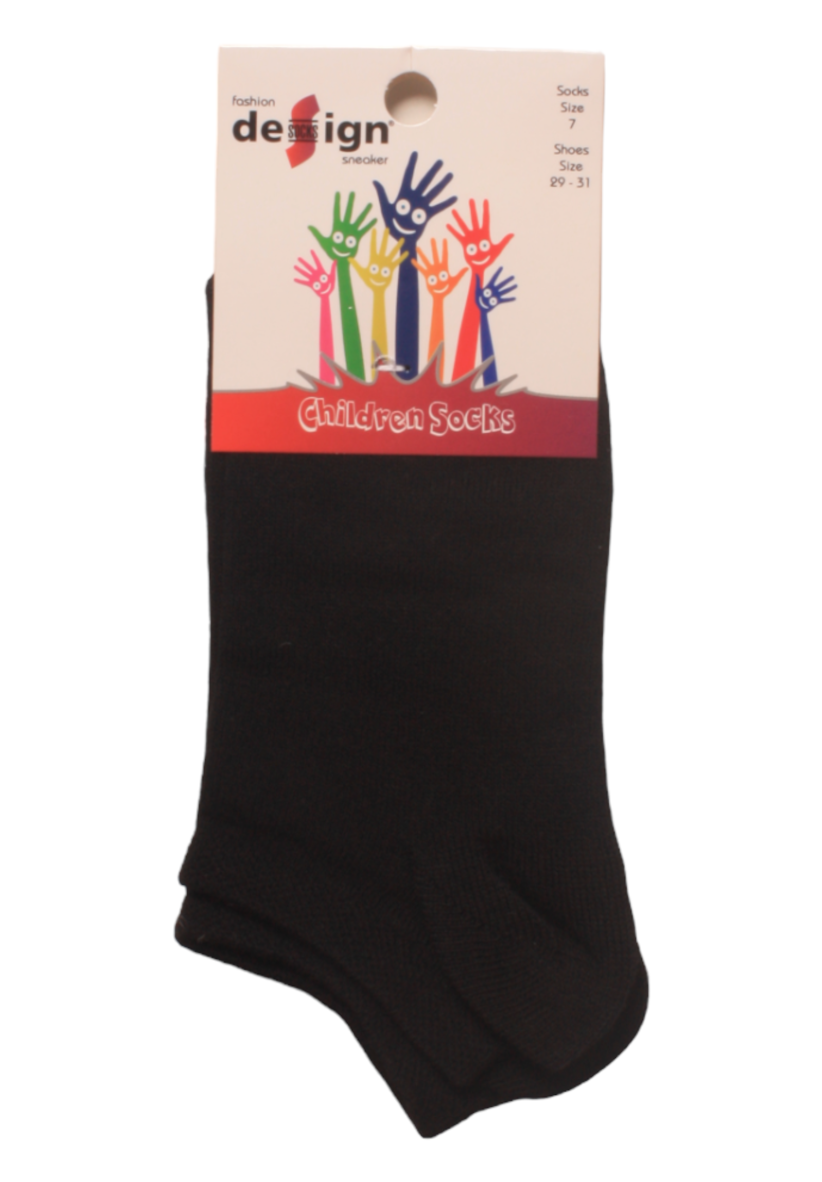 Σοσόνια παιδικά μαύρα Design Super Προσφορά 6 Τεμ. DSN3134-Μαύρο φωτογραφία