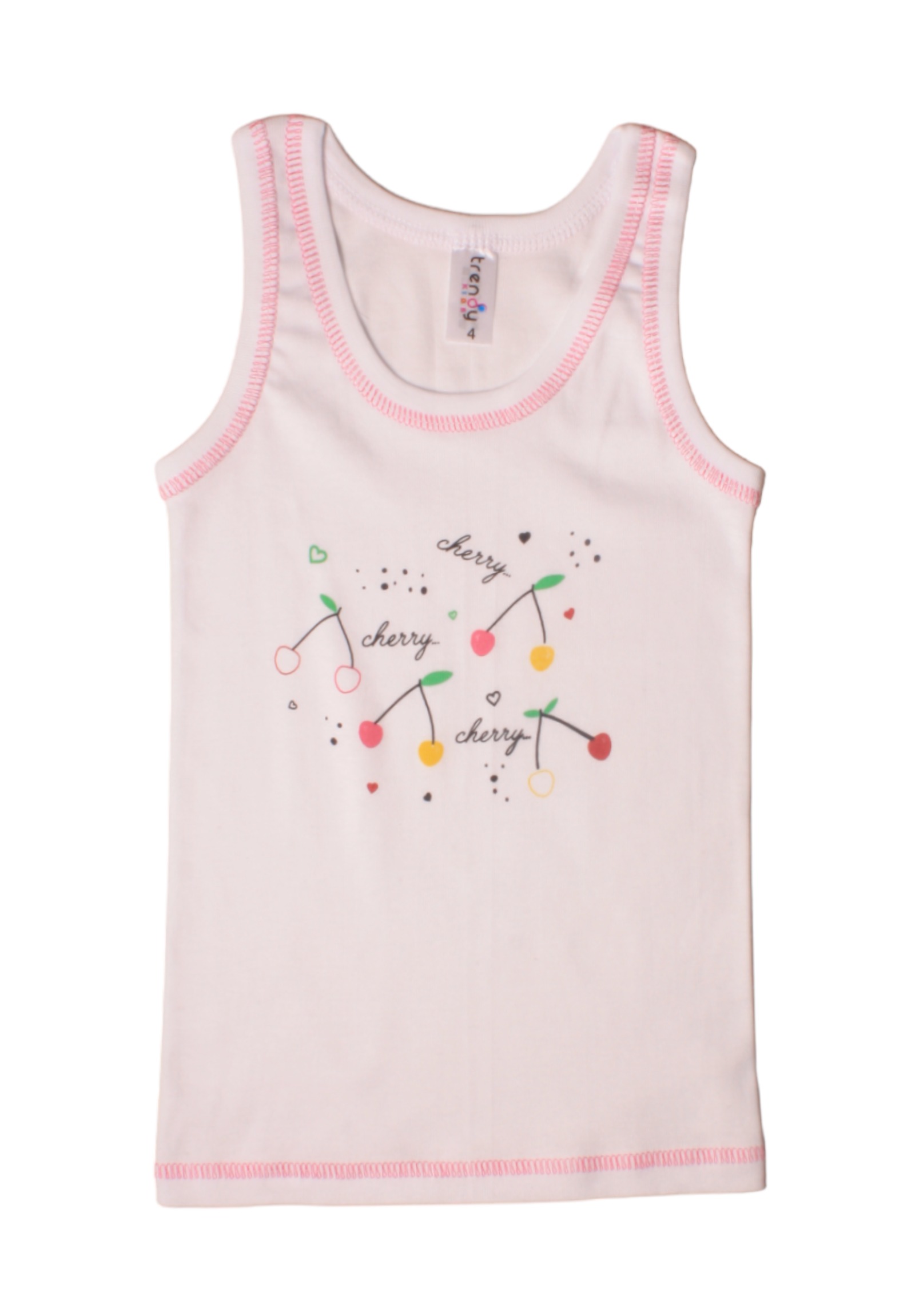 Φανελάκια παιδικά αμάνικα με τύπωμα Trendy fanP04-1-Λευκό φωτογραφία