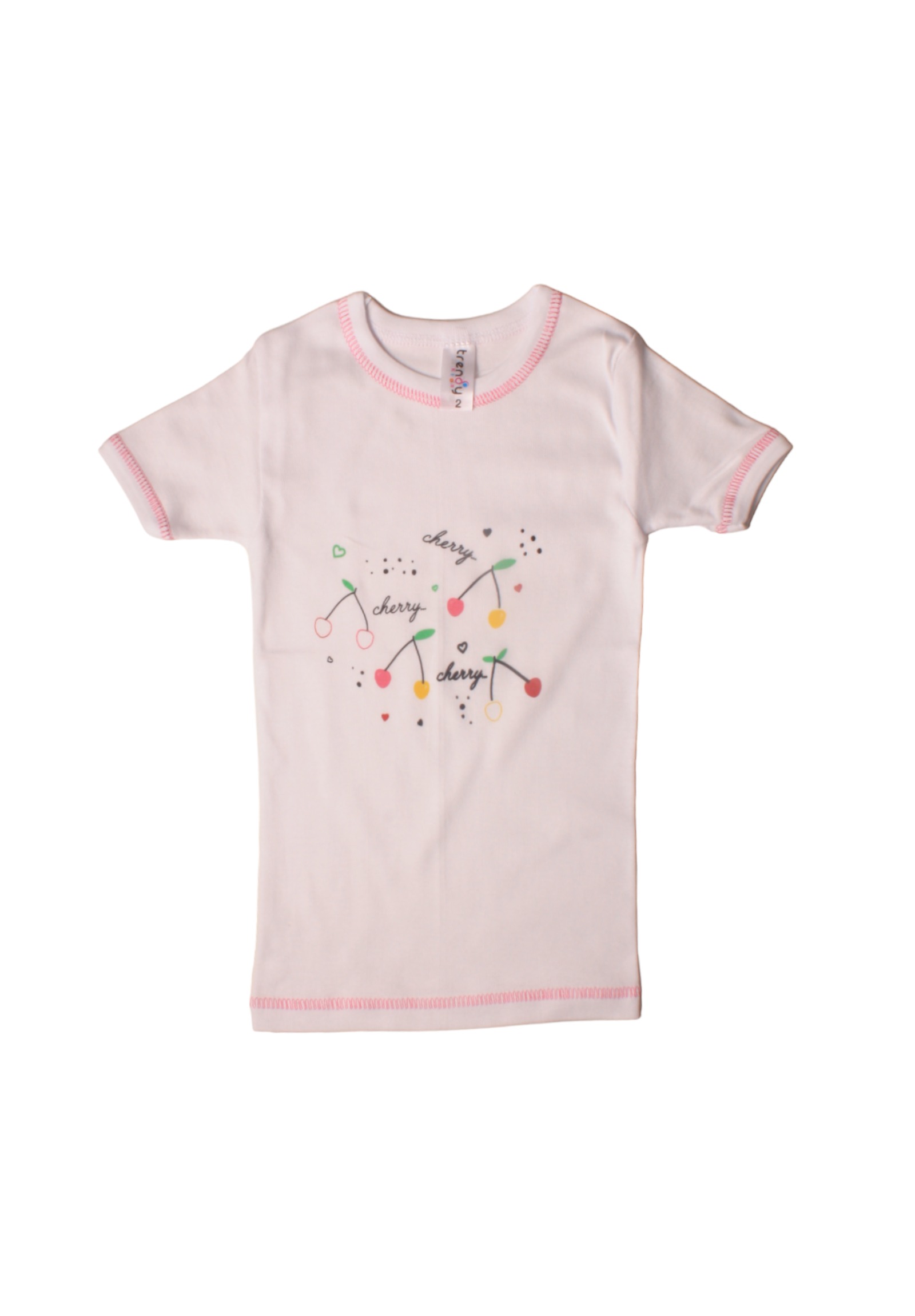 Φανελάκια παιδικά κοντομάνικα με τύπωμα Trendy fanP02-Λευκό φωτογραφία