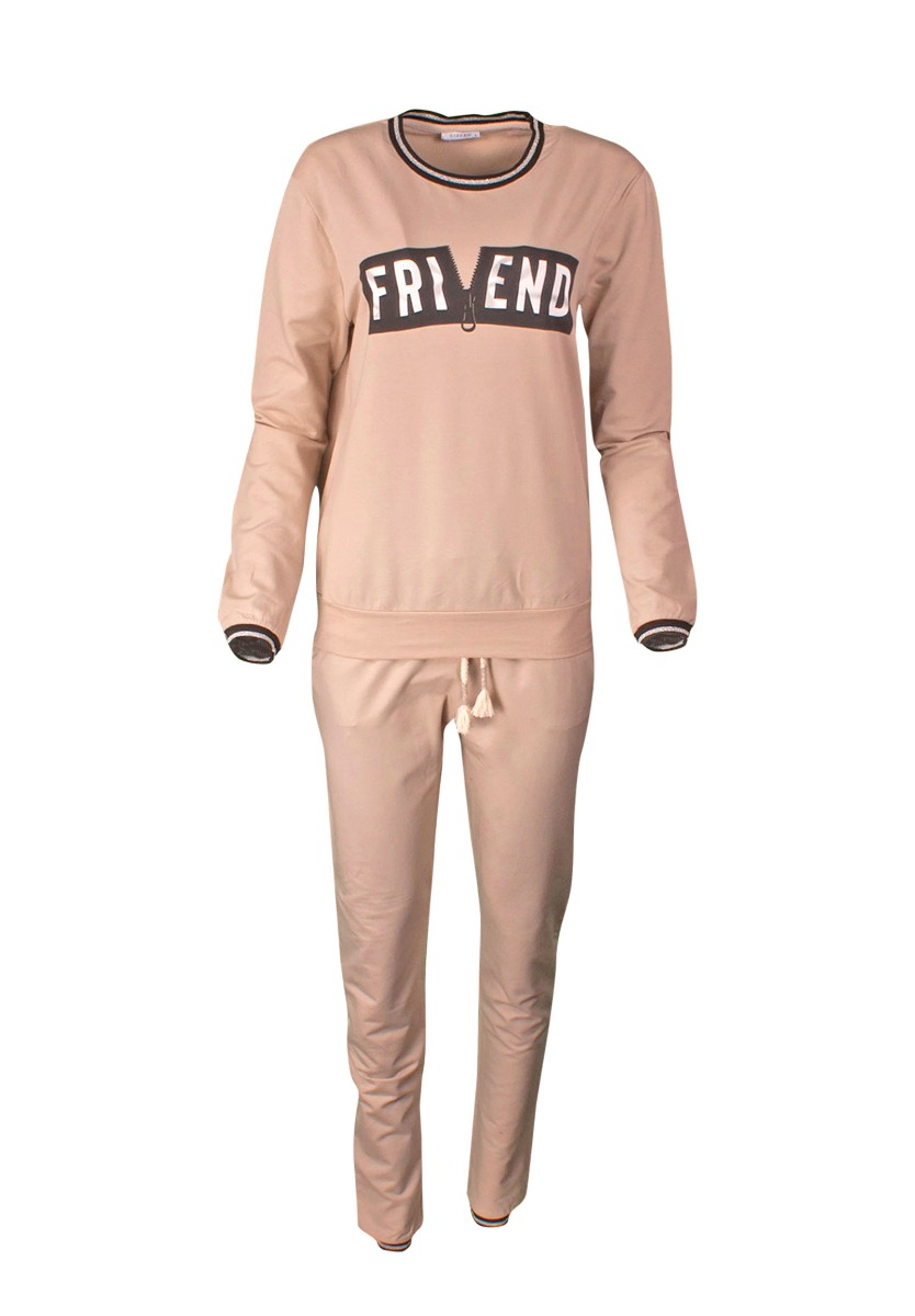 Φόρμα γυναικεία γυαλιστερές λεπτομέρειες 20396 φωτογραφία