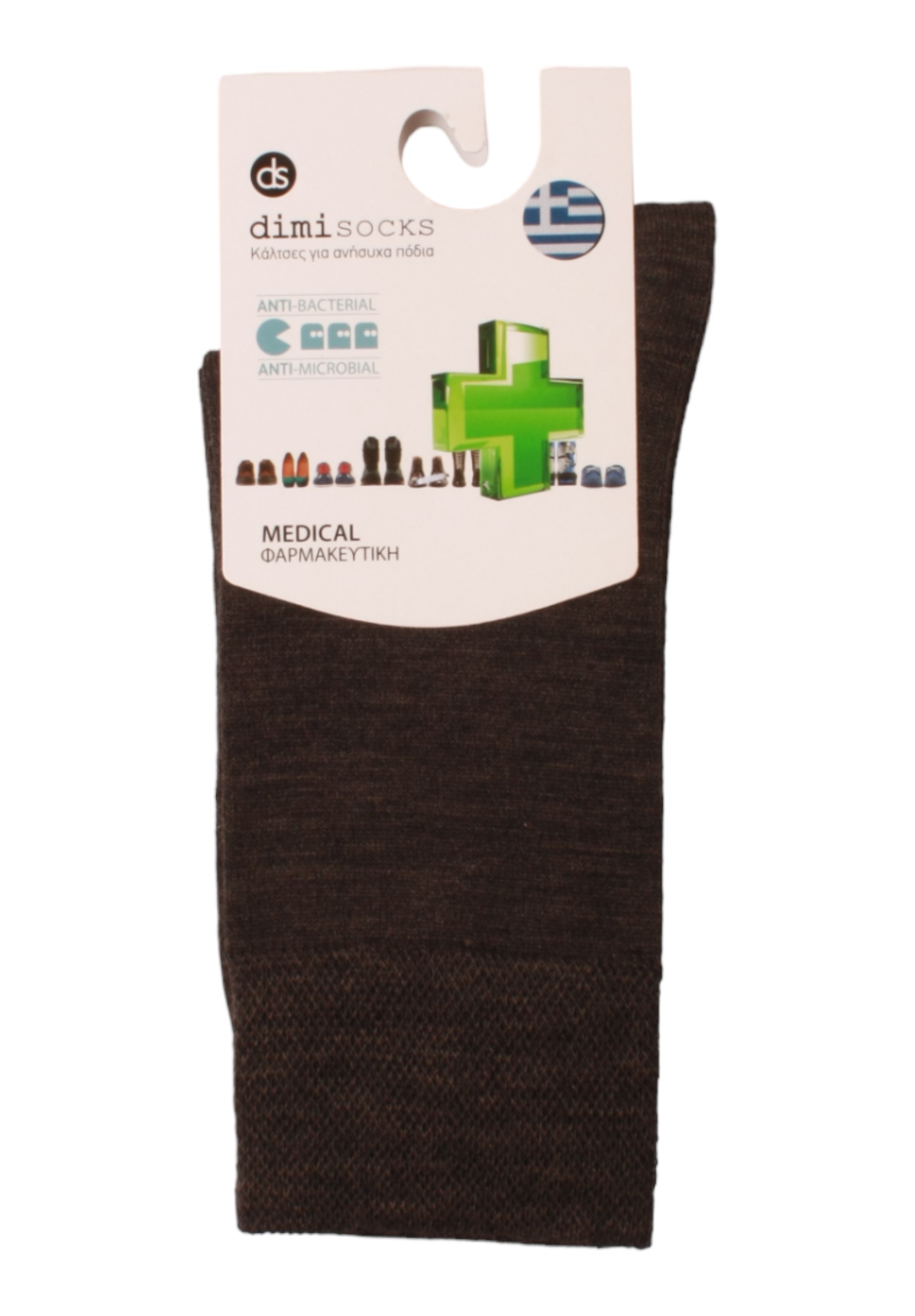  Κάλτσα Medical για διαβητικούς Dimi Socks merino wool 1004DS-Ανθρακί 2025