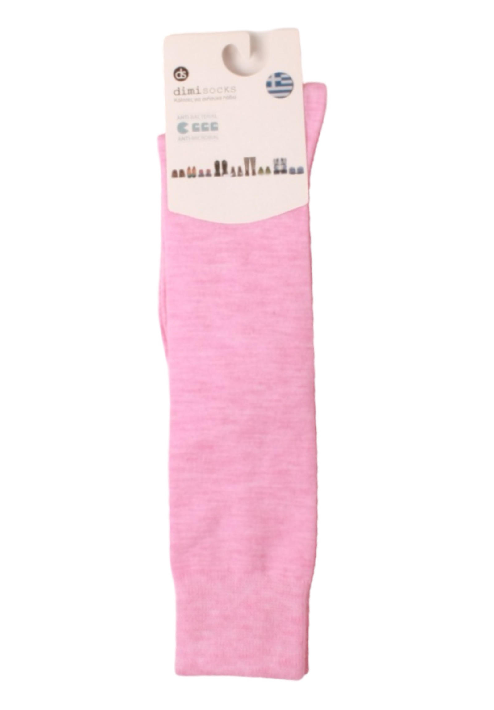  Κάλτσα γυναικεία Dimi Socks μέχρι το γόνατο μάλλινη DM1005-Ροζ 2025