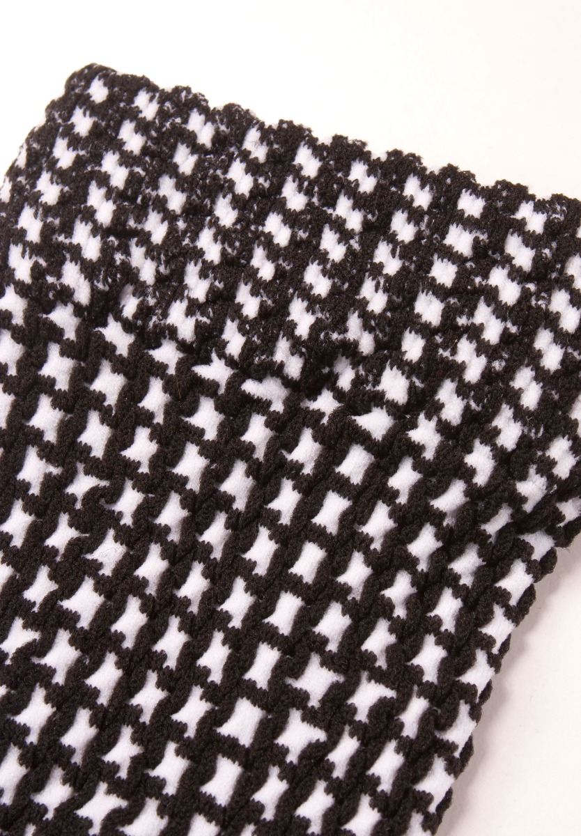 Σοσόνια γυναικεία ημίκοντα πτι καρό K041 φωτογραφία