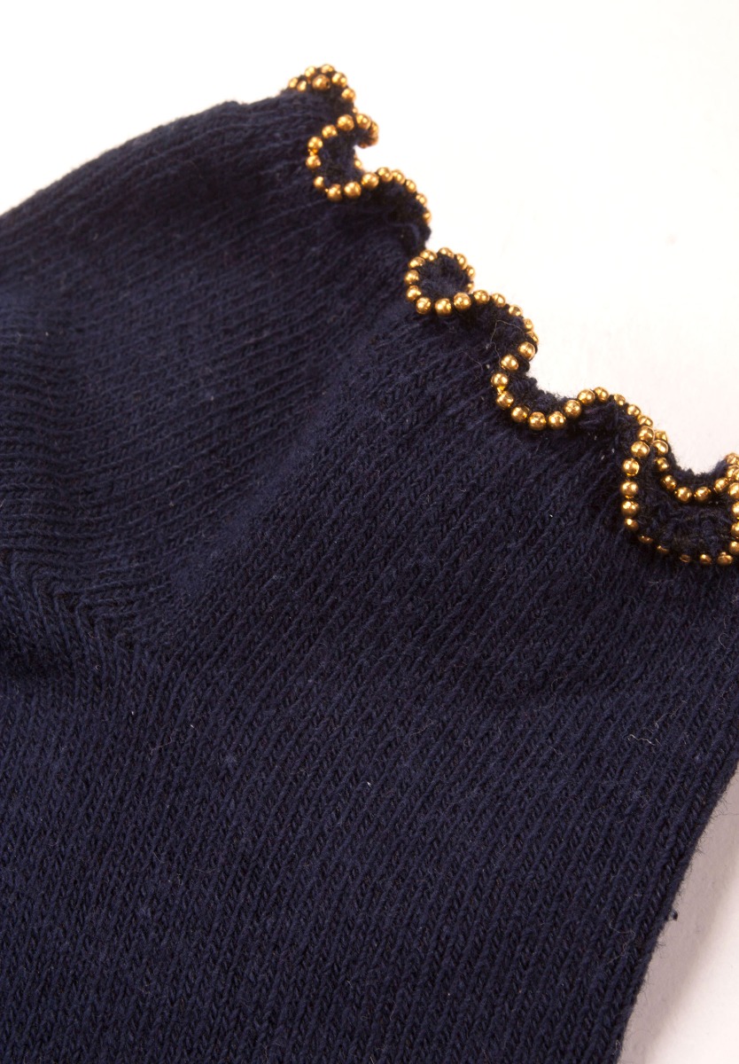 Σοσόνια γυναικεία με χρυσή αλυσίδα PAM502-Μπλε φωτογραφία