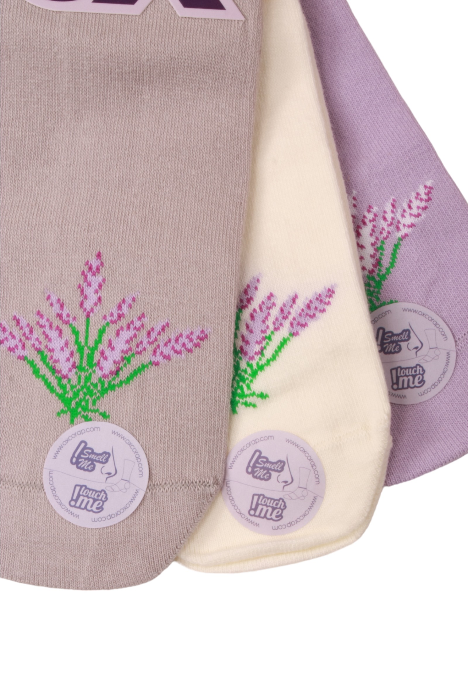 Σοσόνια γυναικεία βαμβακερά OX Socks Levander με άρωμα λεβάντα σε συσκευασία 3 τεμαχίων OX555LVD-Πολύχρωμο φωτογραφία