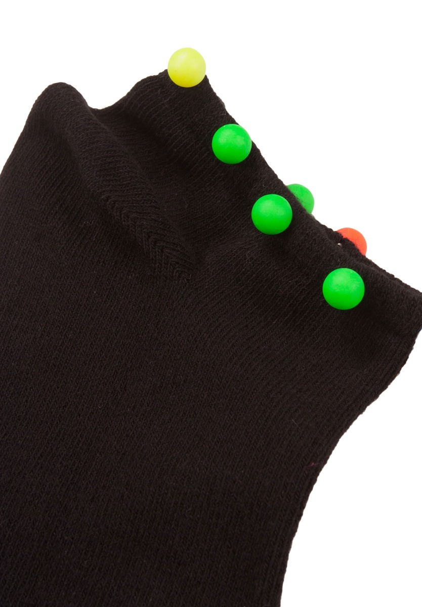 Σοσόνια γυναικεία χρωματιστές περλίτσες PAM500-Μαύρο φωτογραφία