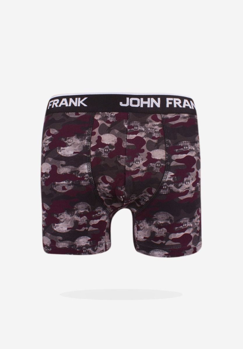 John Frank Boxer John Frank Camo Skull JFBD267-Μπορντώ