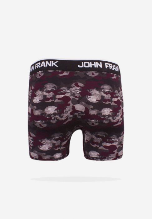 Boxer John Frank Camo Skull JFBD267-Μπορντώ φωτογραφία