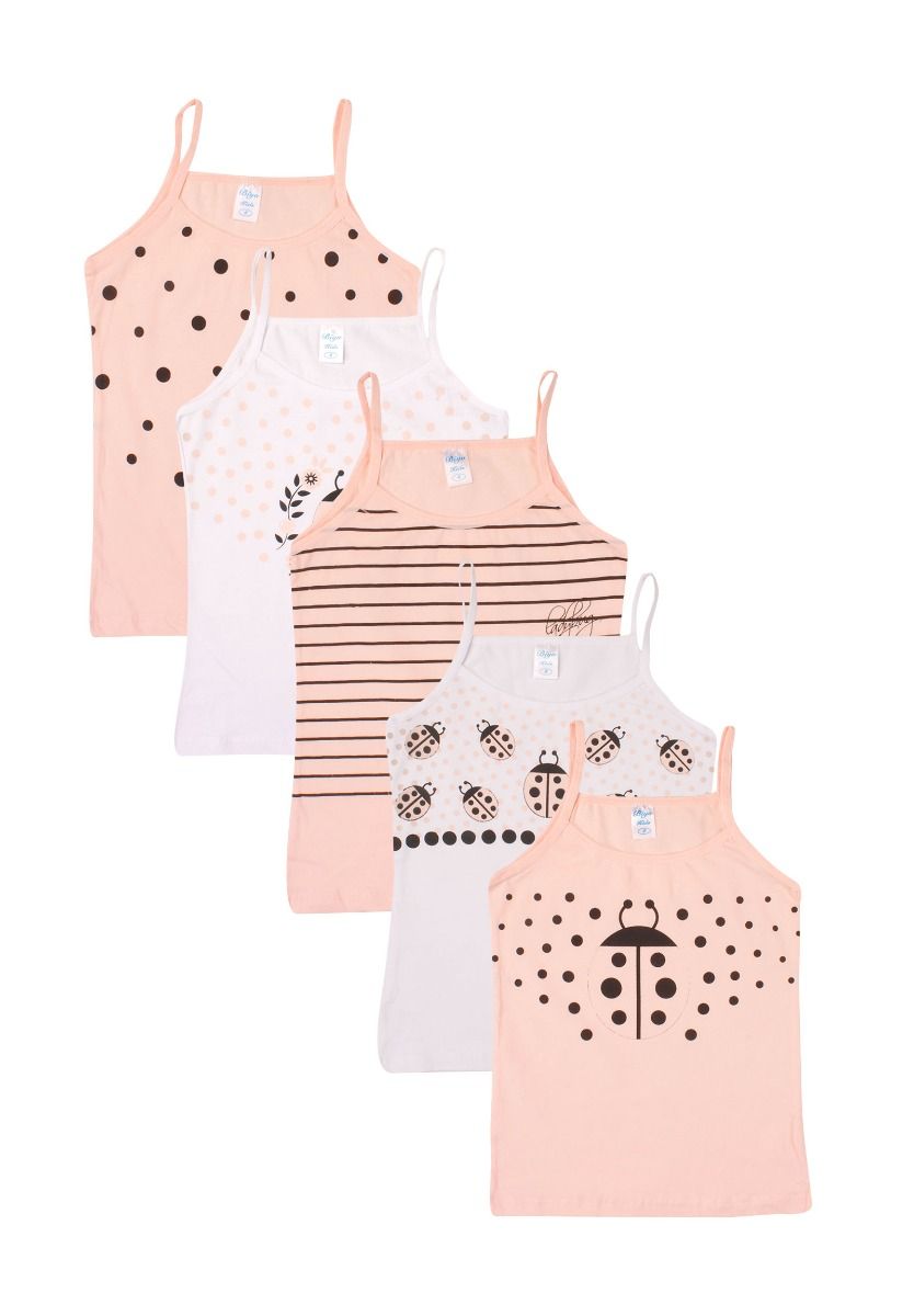 Biyo Φανελάκια παιδικά πασχαλίτσες 5 Τεμ. 1524-1-Πολύχρωμο