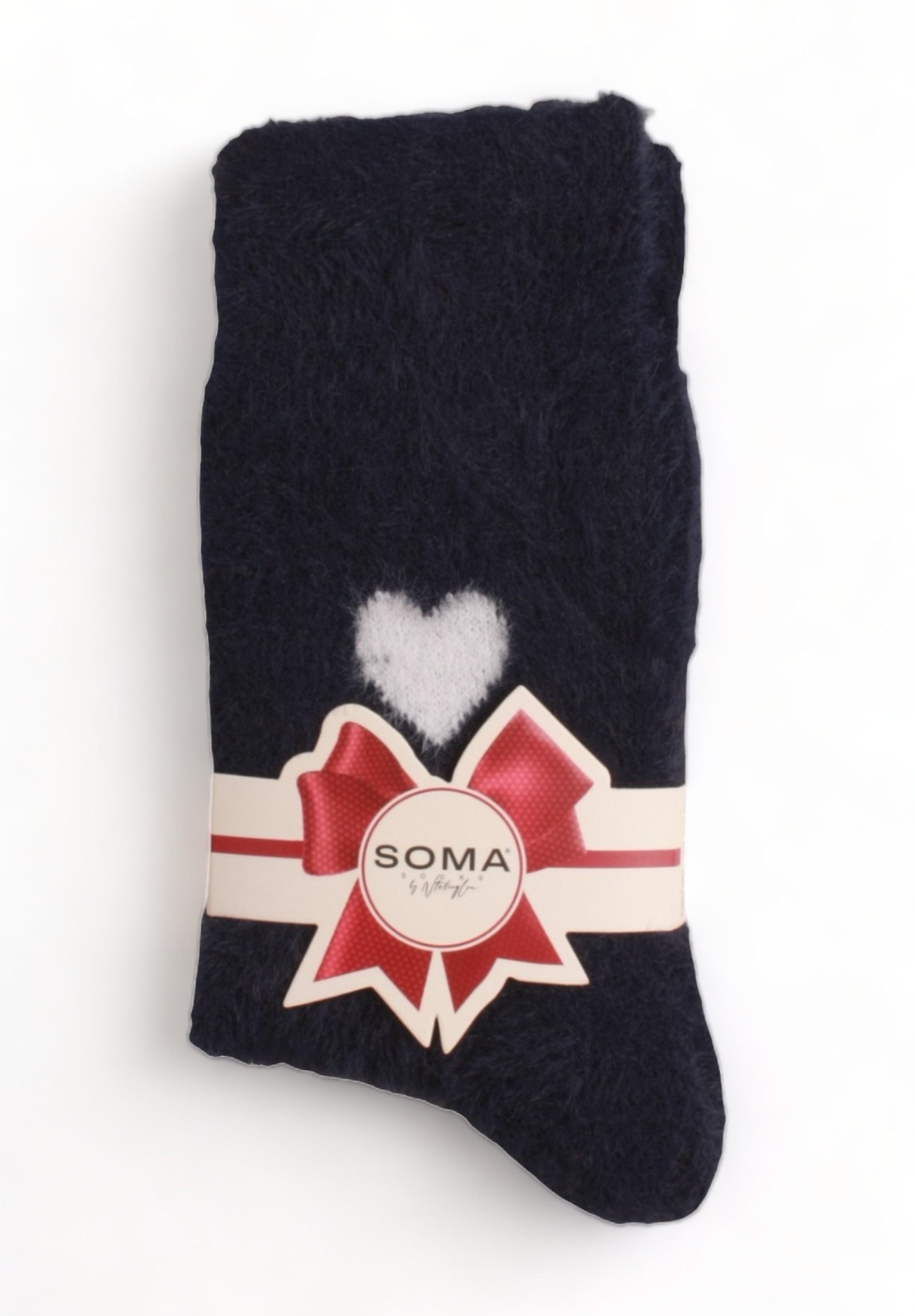  Κάλτσα γυναικεία μάλλινη Soma Softwool Heart SMW01-Μπλε 2025