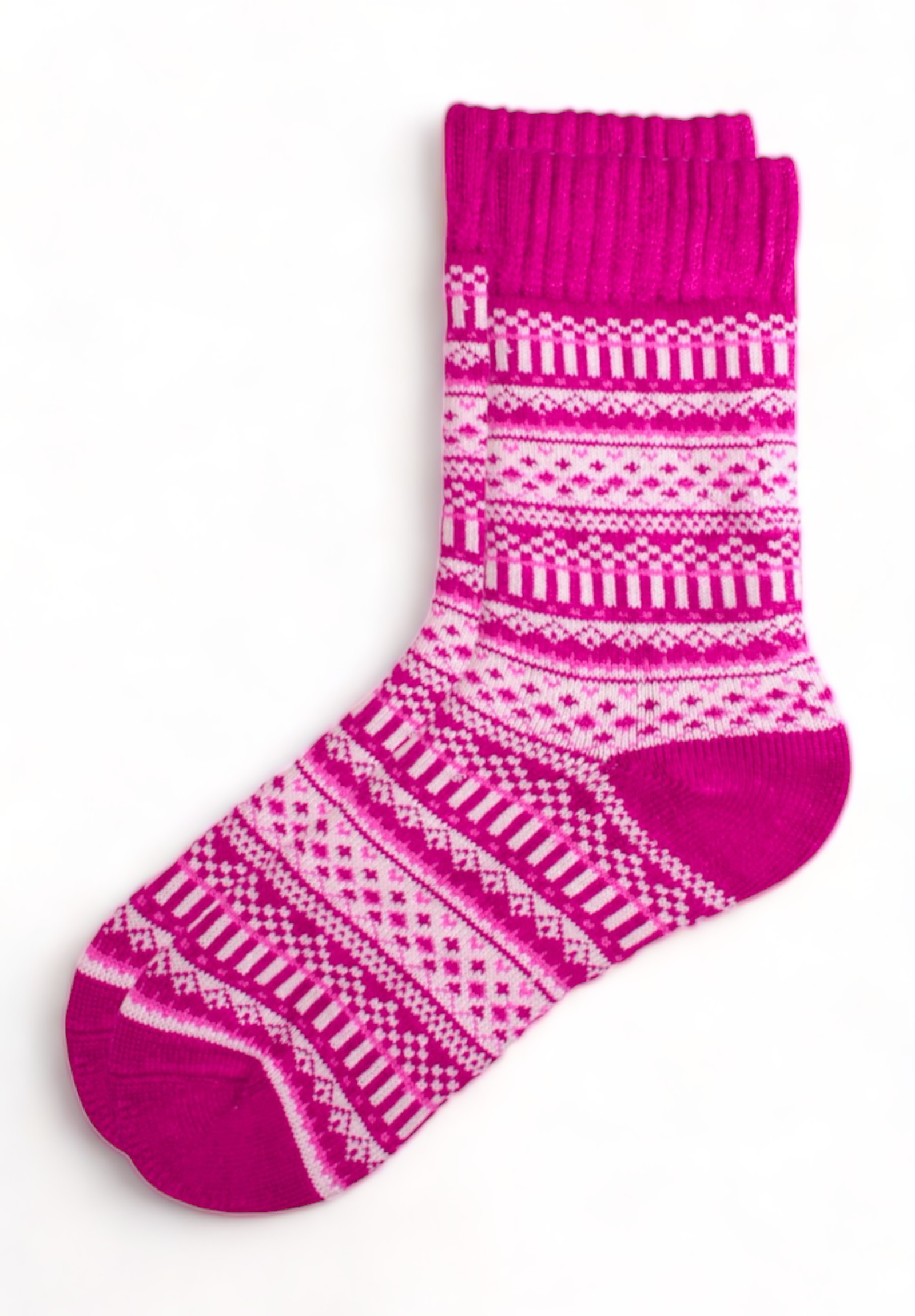  Κάλτσα γυναικεία βαμβακερή Pro Socks Nordic AKD001-Φούξια 2025
