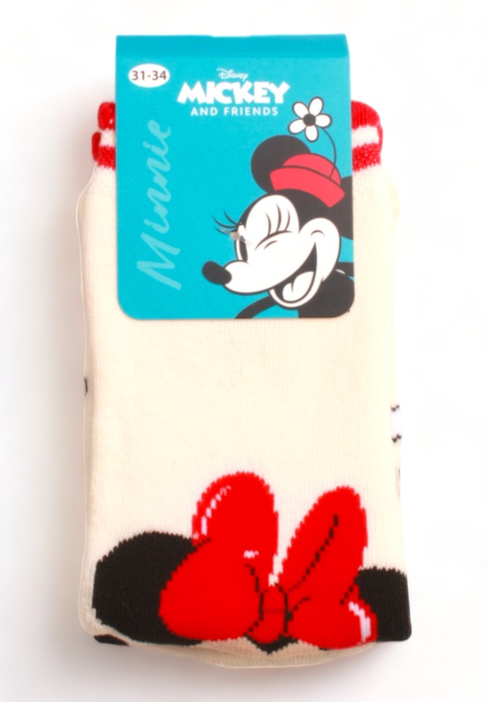Κάλτσες παιδικές πετσετέ με τάπες Minnie Mouse 3 Τεμ. MN20506-Πολύχρωμο φωτογραφία