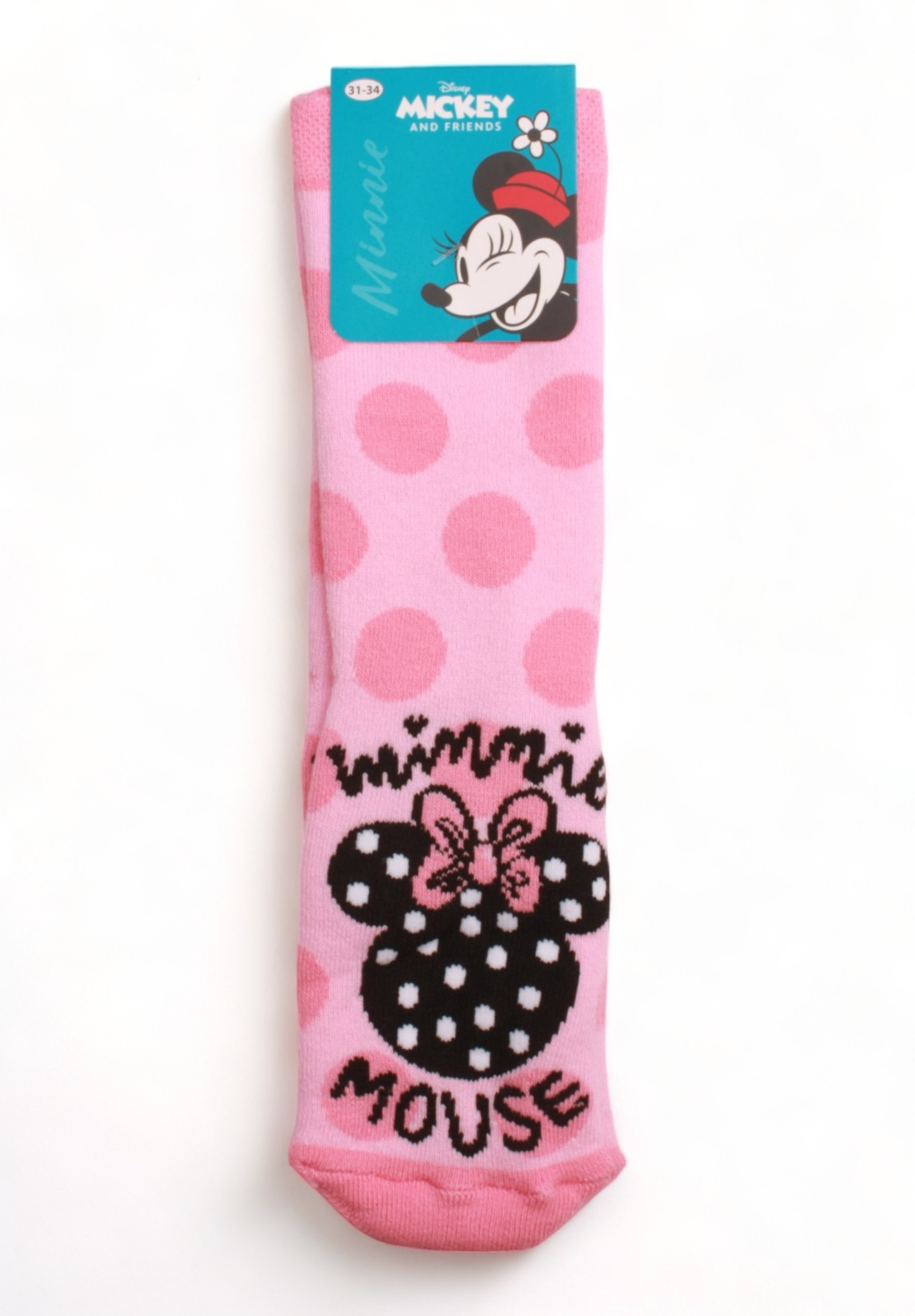 Κάλτσες παιδικές πετσετέ με τάπες Minnie Mouse ΙΙ 3Τεμ. MN21554-Πολύχρωμο φωτογραφία