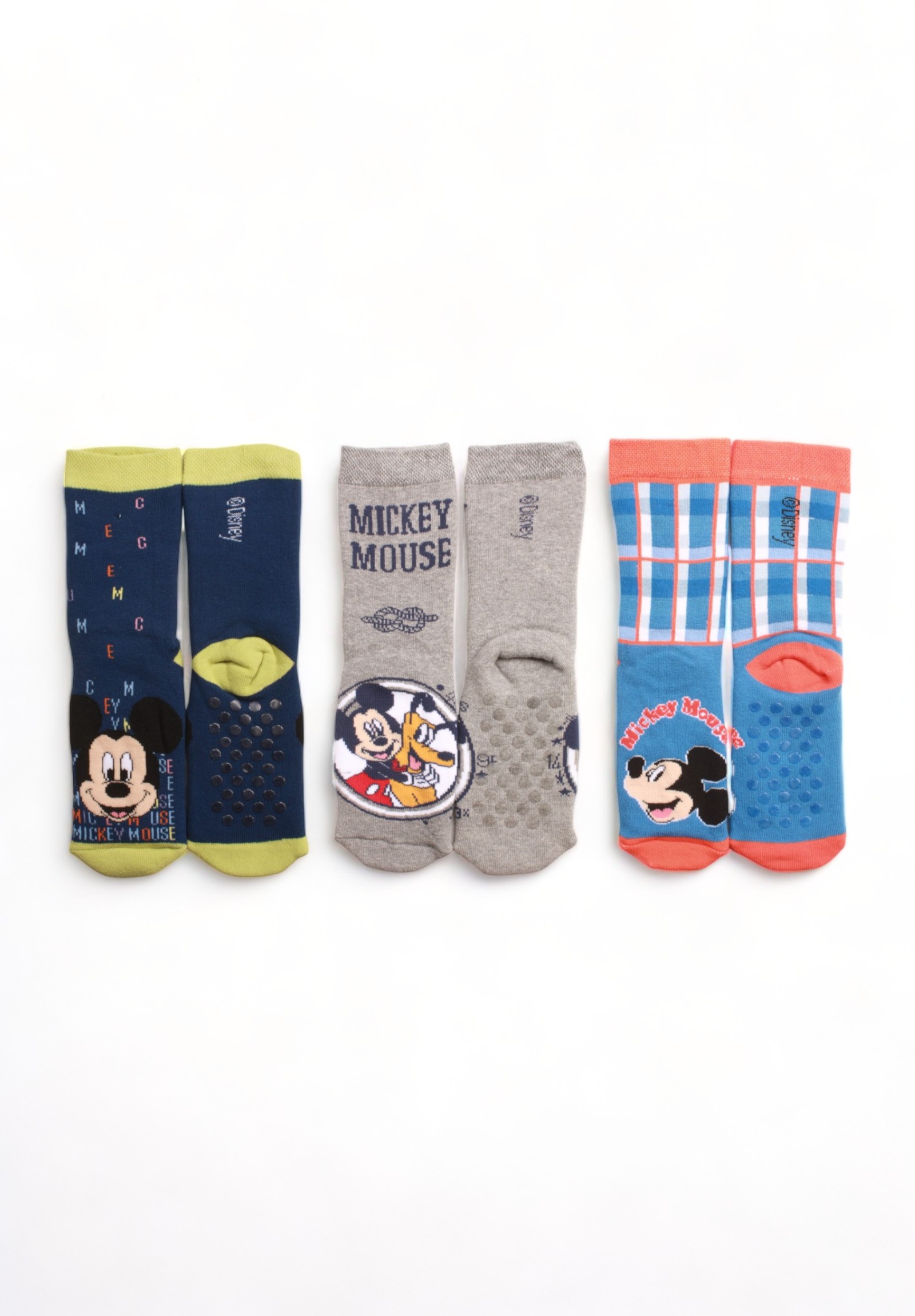 Cimpa Κάλτσες παιδικές πετσετέ Cimpa με τάπες Mickey Mouse II σε συσκευασία 3 τεμαχίων MC21555-Πολύχρωμο