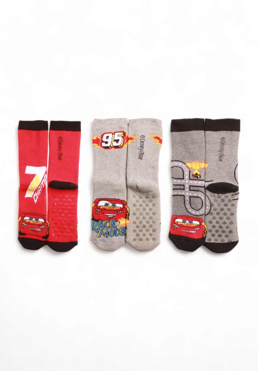 Cimpa Κάλτσες παιδικές πετσετέ Cimpa με τάπες Cars 3 Τεμ. CR20489-Πολύχρωμο