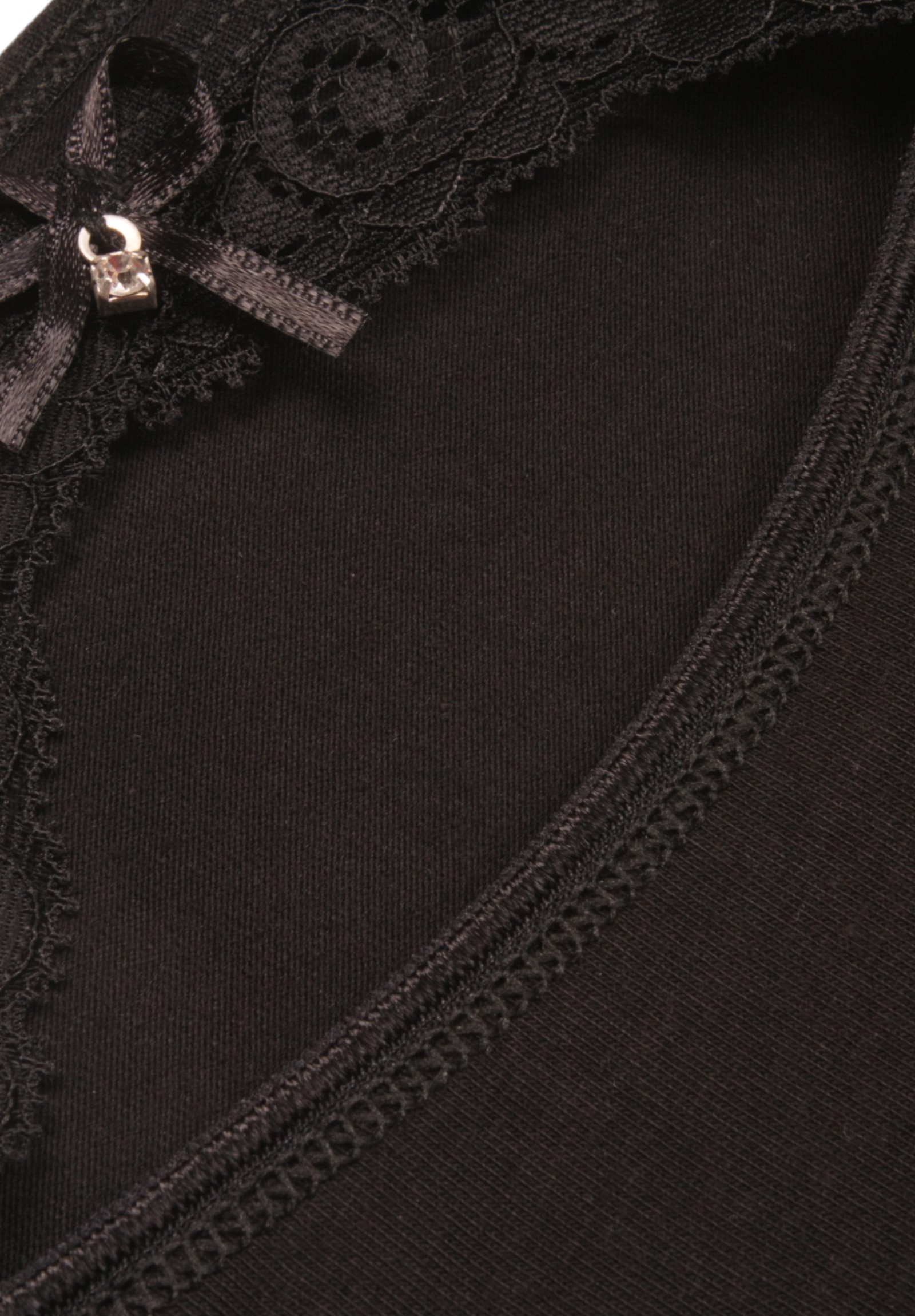 Σλιπ Bikini με δαντέλα Berrak 11470-Μαύρο φωτογραφία