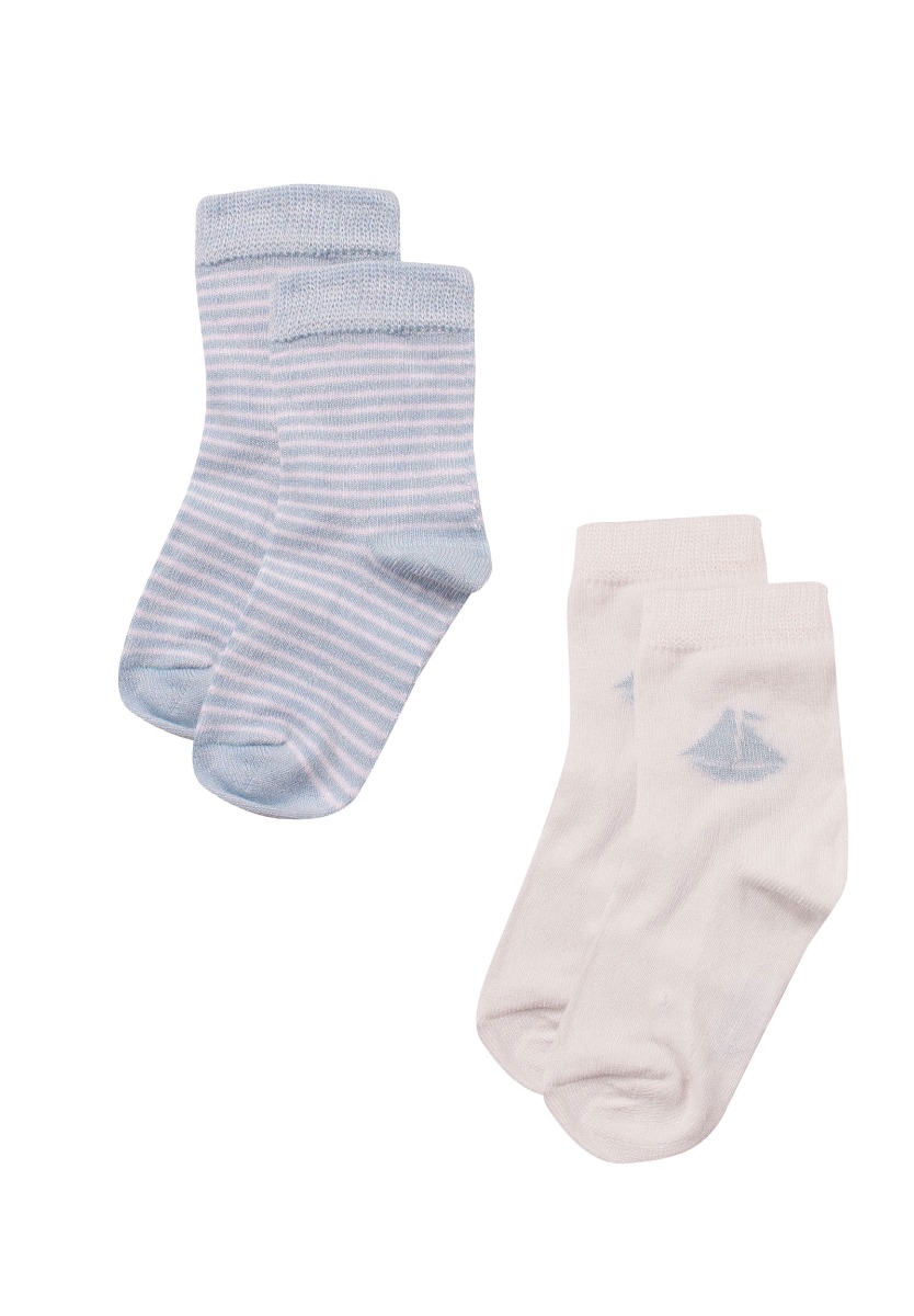 Bi Baby Κάλτσες Bebe από Bambu Sail 2 Τεμ. 68140B-Εκρού