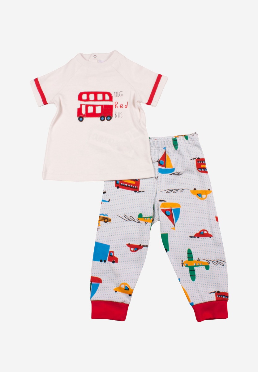 Panolino Πιτζάμα βρεφική Red Bus Panolino PN14345