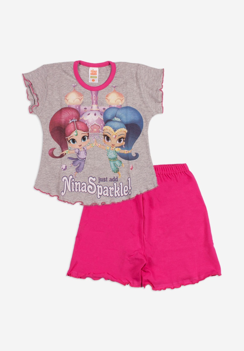 Nina Club Πιτζάμα βρεφική Nina Club Shimmer & Shine 151-1-Γκρι
