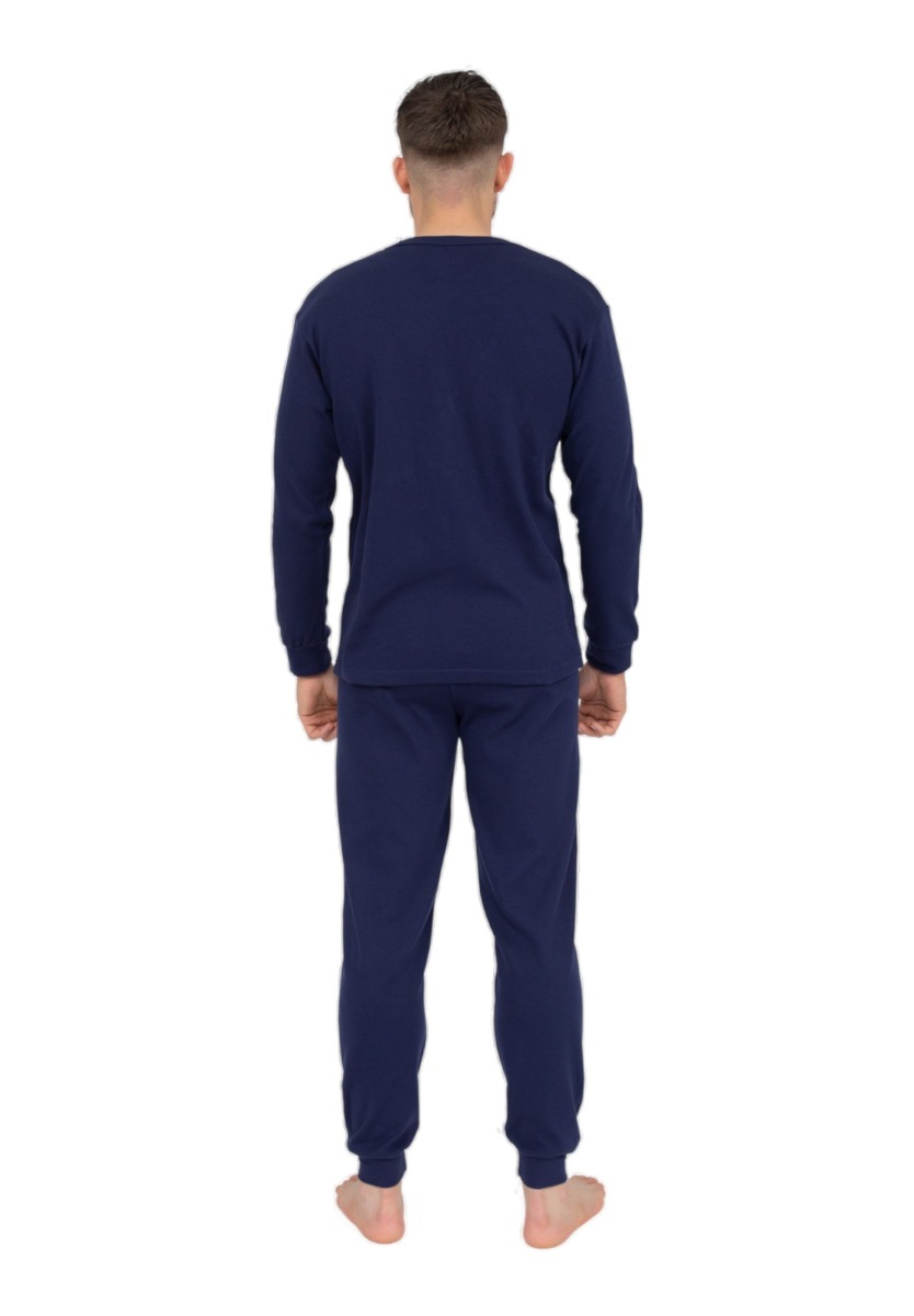 Πιτζάμα ανδρική βαμβακερή Nina Club Vespa NC700VSPA-Μπλε φωτογραφία