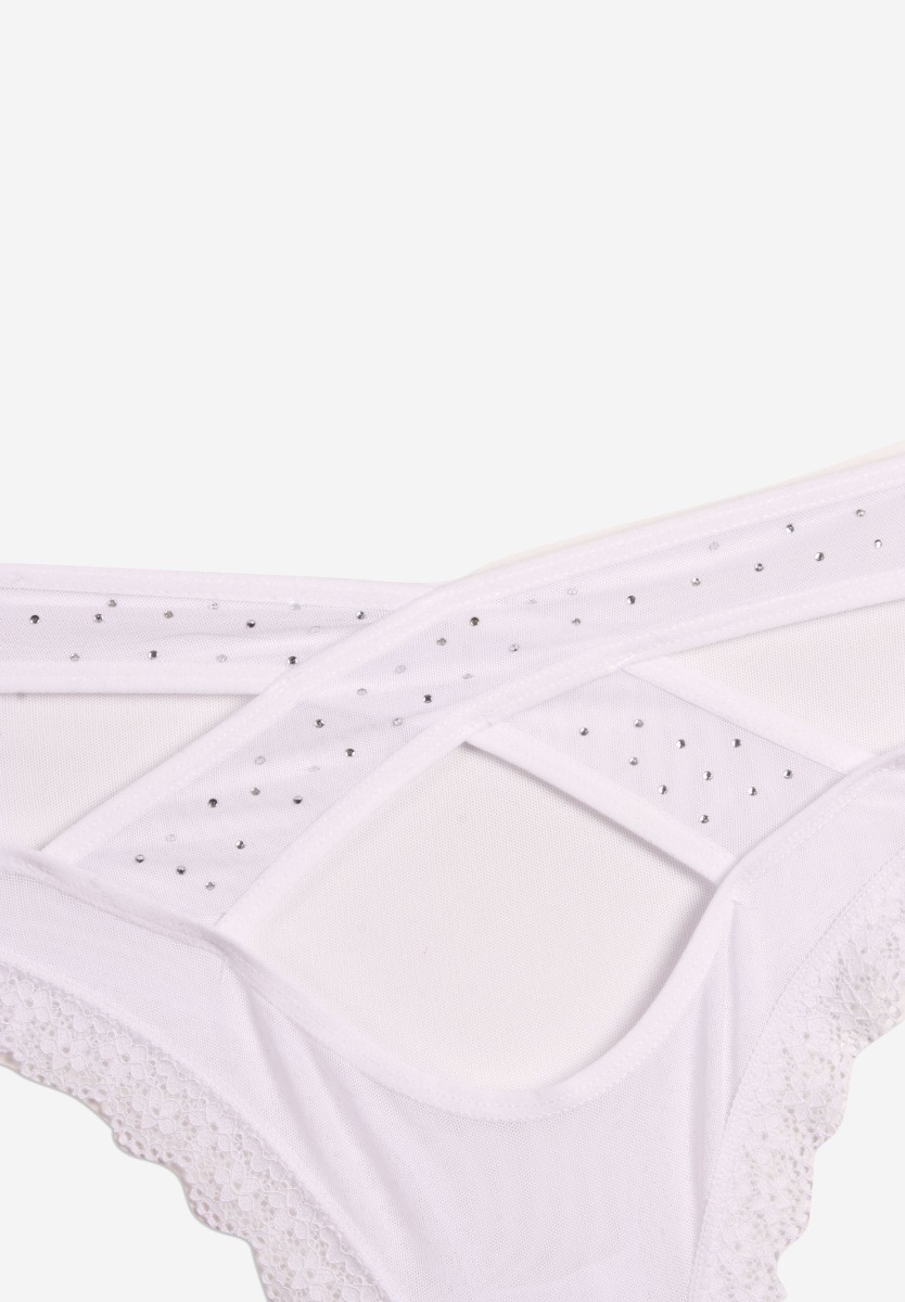 Σλιπ Cottonhill Strass CH0196-Λευκό φωτογραφία