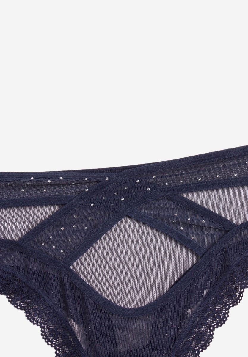 Σλιπ Cottonhill Strass CH0196-Μπλε φωτογραφία