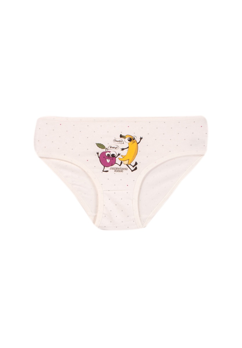 Σετ φανελάκι σλιπάκι παιδικό Fruits 16659ME-Εκρού φωτογραφία