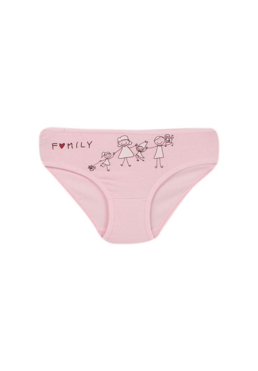 Σετ φανελάκι σλιπάκι παιδικό Family 165034-Ροζ φωτογραφία