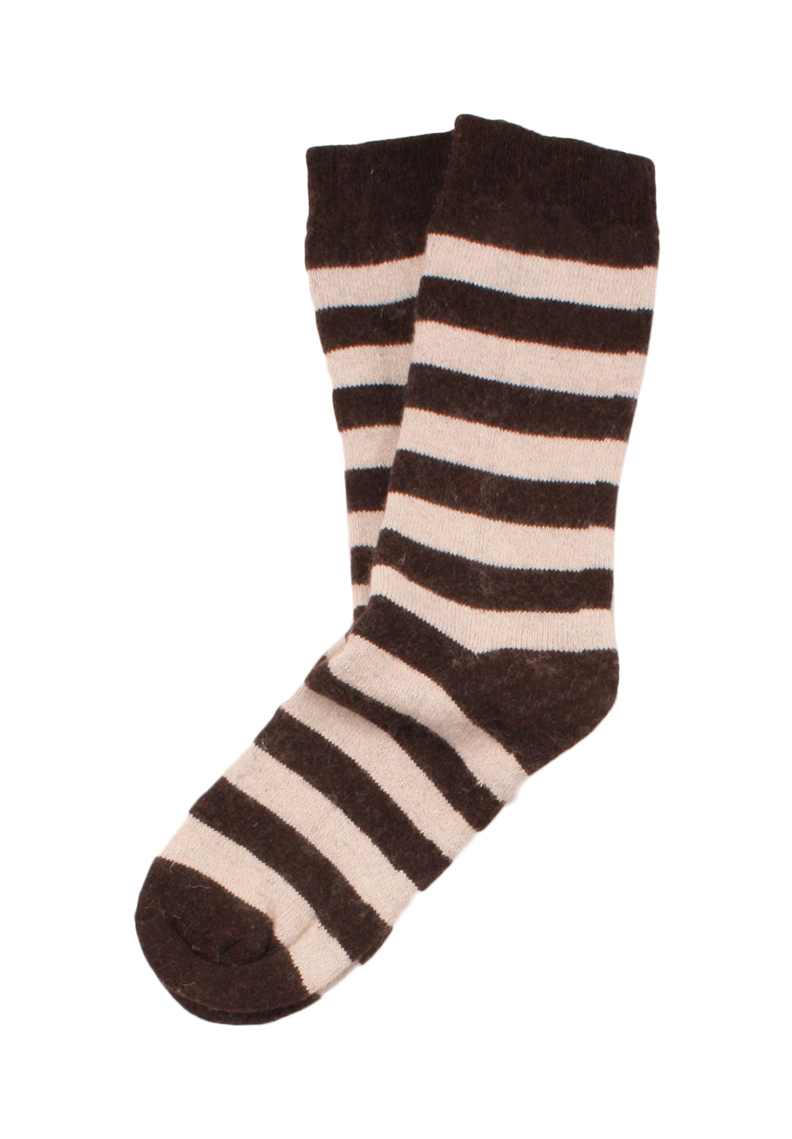  Κάλτσες Γυναικείες Μάλλινες Stripes WOOL1-Καφέ 2025