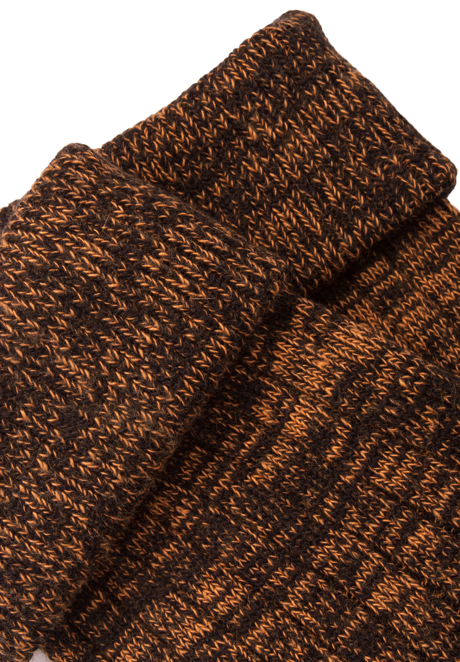 Κάλτσες γυναικείες βαμβακερές με γύρισμα LIVO101-Πορτοκαλί φωτογραφία