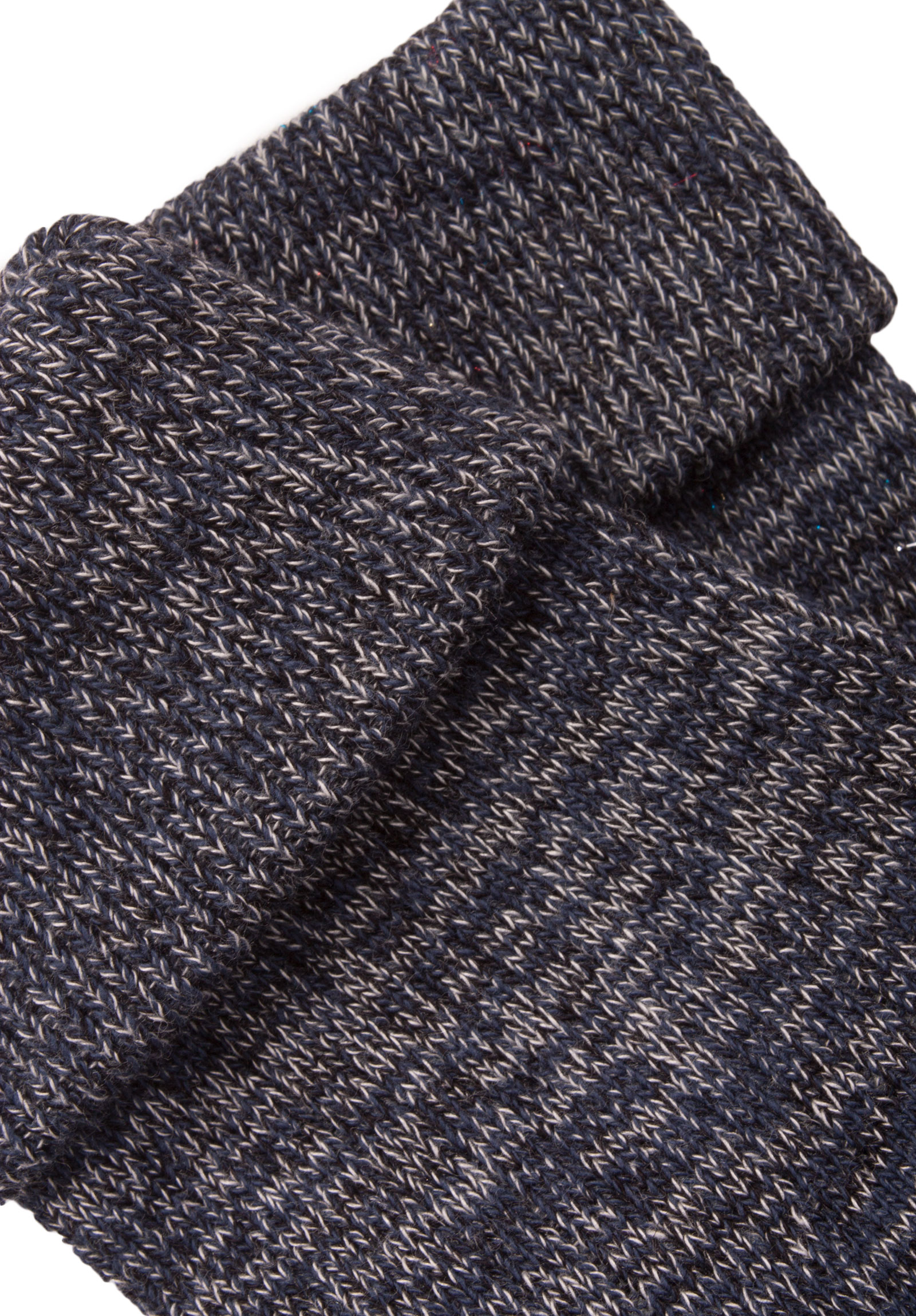 Κάλτσες γυναικείες βαμβακερές με γύρισμα LIVO101-Μπλε φωτογραφία