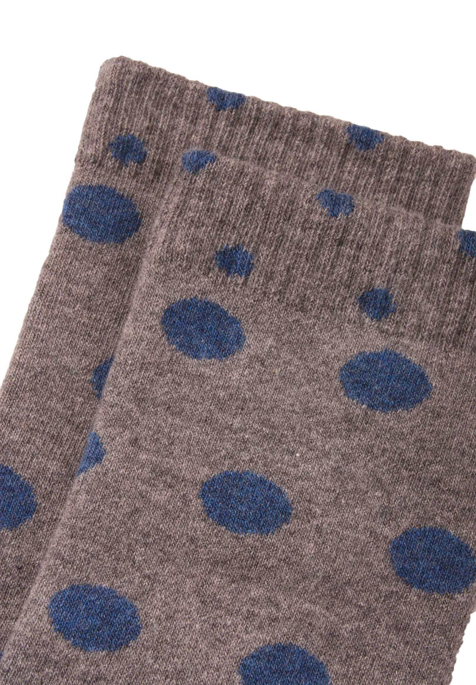 Κάλτσες γυναικείες πετσετέ απαλές Πουά 24628-Γκρι φωτογραφία