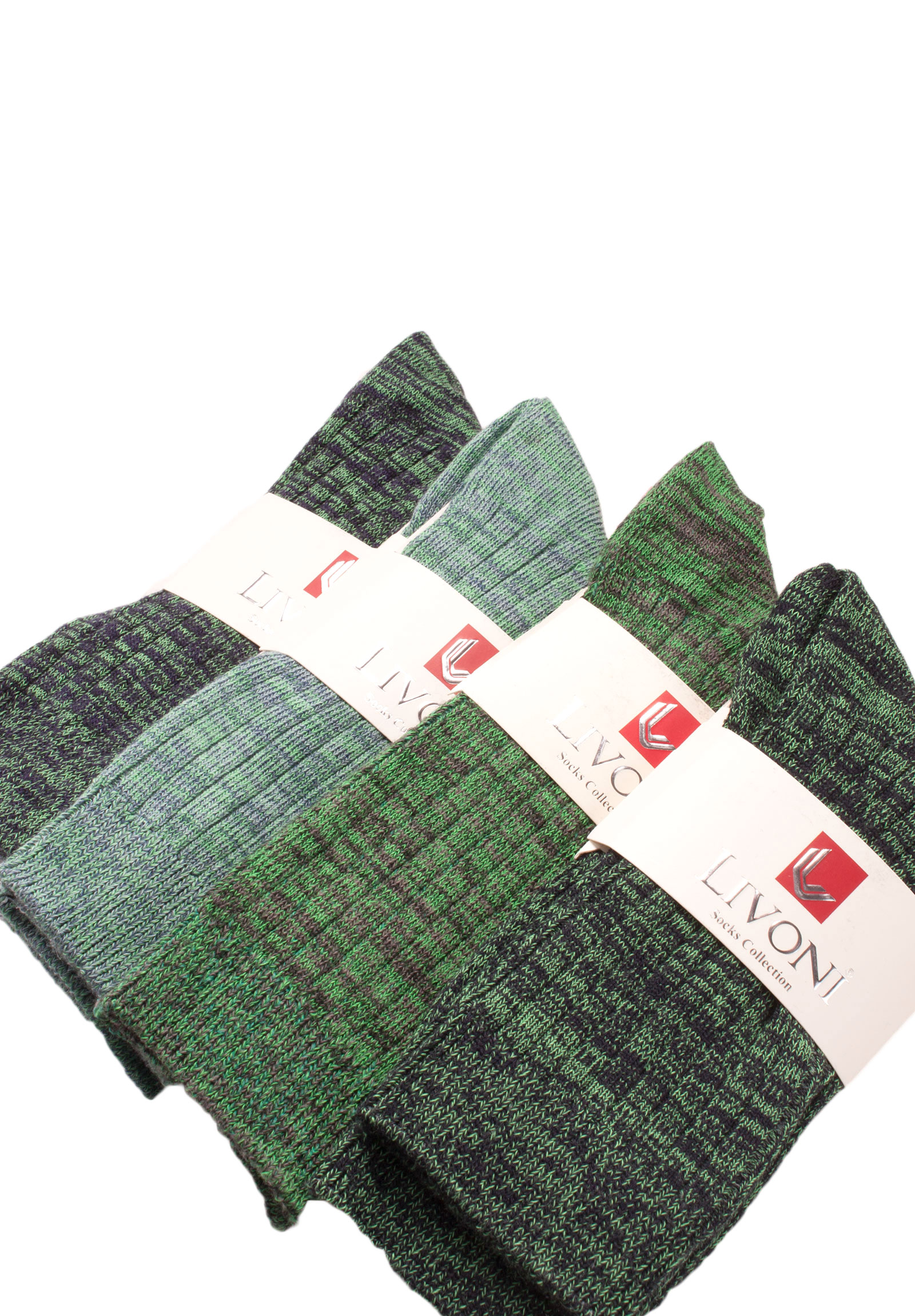 Κάλτσες γυναικείες βαμβακερές Super Colors LIVO100-Πράσινο φωτογραφία