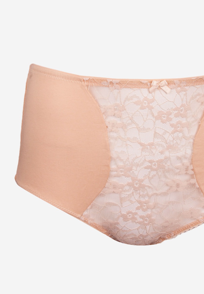 Σλιπ Midi 3/4 δαντέλα Dream DESTINA-Μπεζ φωτογραφία