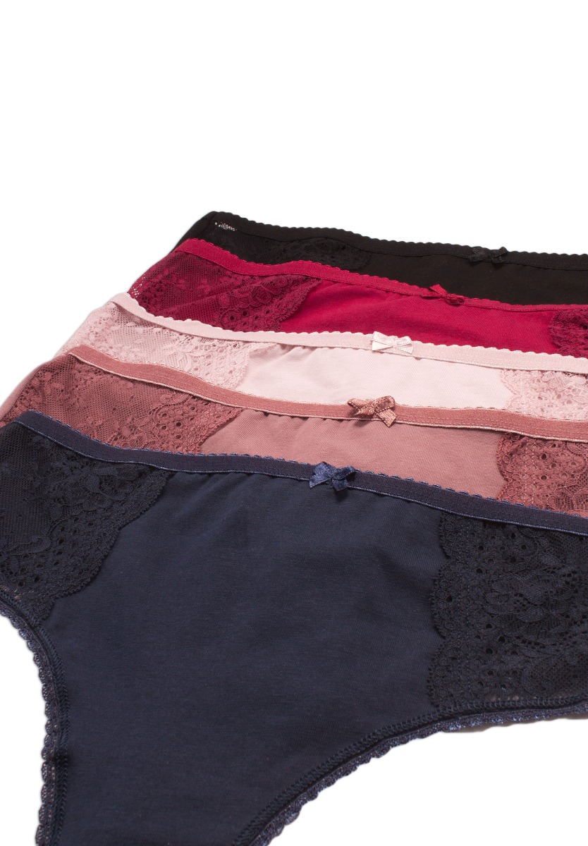 Στρινγκ ψηλόμεσο με δαντέλα Colors 5 Τεμ. 8003A φωτογραφία