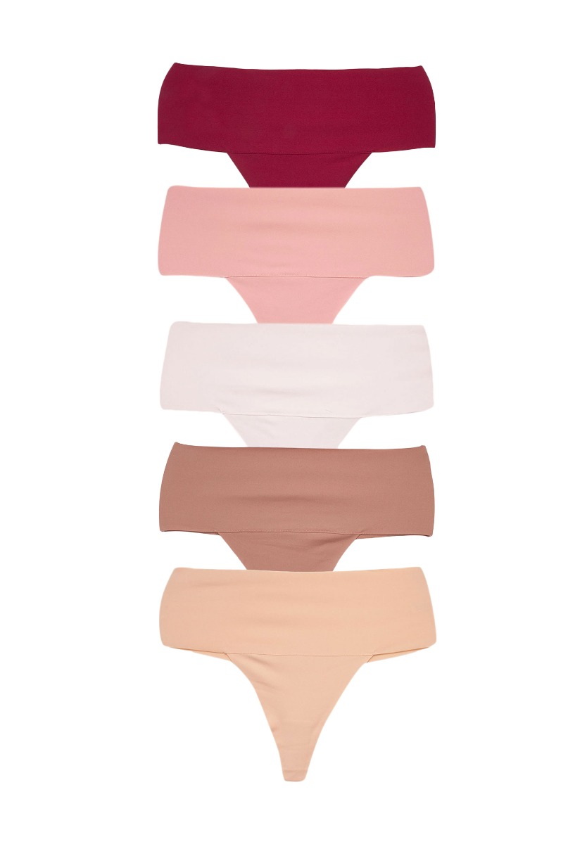 Στρινγκ ψηλόμεσο χωρίς ραφές Laser Cut 5 Τεμ. CH6020 φωτογραφία