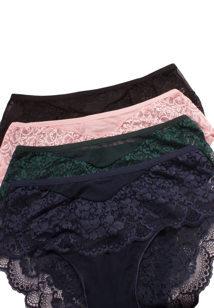 Σλιπ Plus Size με δαντέλα Cottonhill Luna 4 Τεμ. CH4491B φωτογραφία