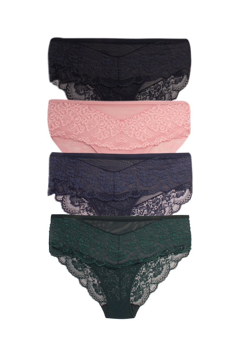 Σλιπ Plus Size με δαντέλα Cottonhill Luna 4 Τεμ. CH4491B φωτογραφία