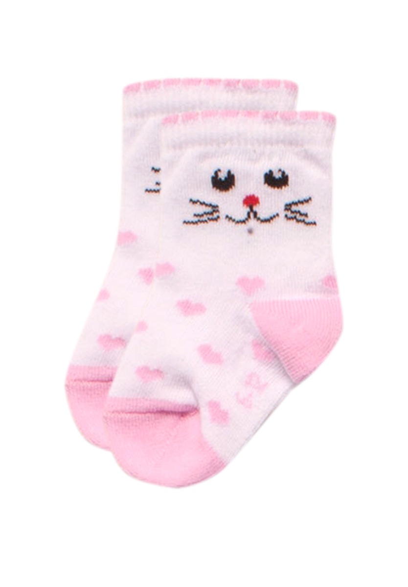 Καλτσάκια βρεφικά Cat Face 4 Τεμ. BEBE95 φωτογραφία