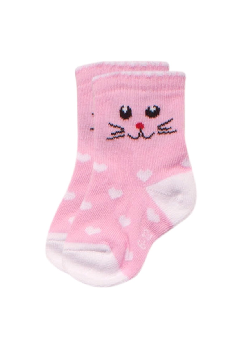 Καλτσάκια βρεφικά Cat Face 4 Τεμ. BEBE95 φωτογραφία