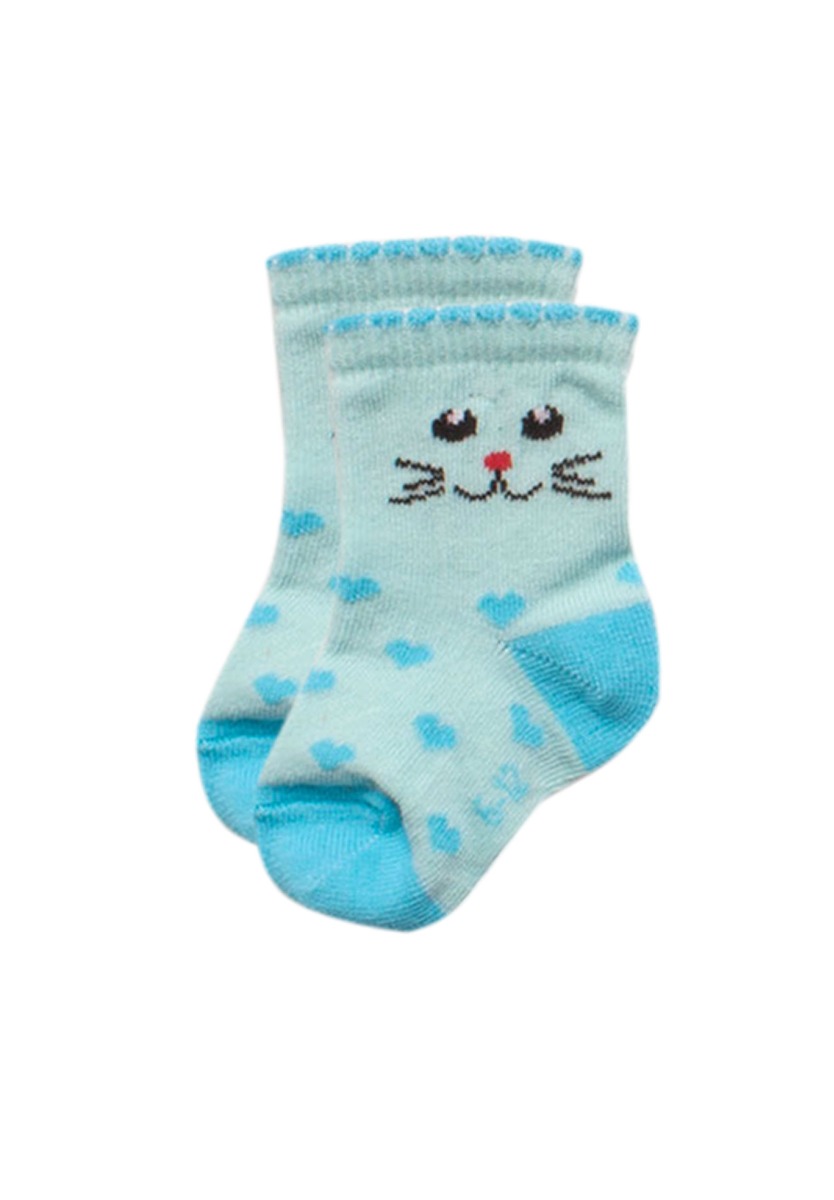 Καλτσάκια βρεφικά Cat Face 4 Τεμ. BEBE95 φωτογραφία