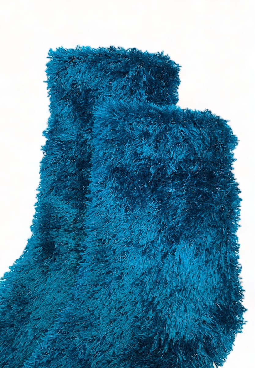 Κάλτσες ζεστές χνουδωτές γυναικείες Pamela W21OZE01-Γαλάζιο φωτογραφία