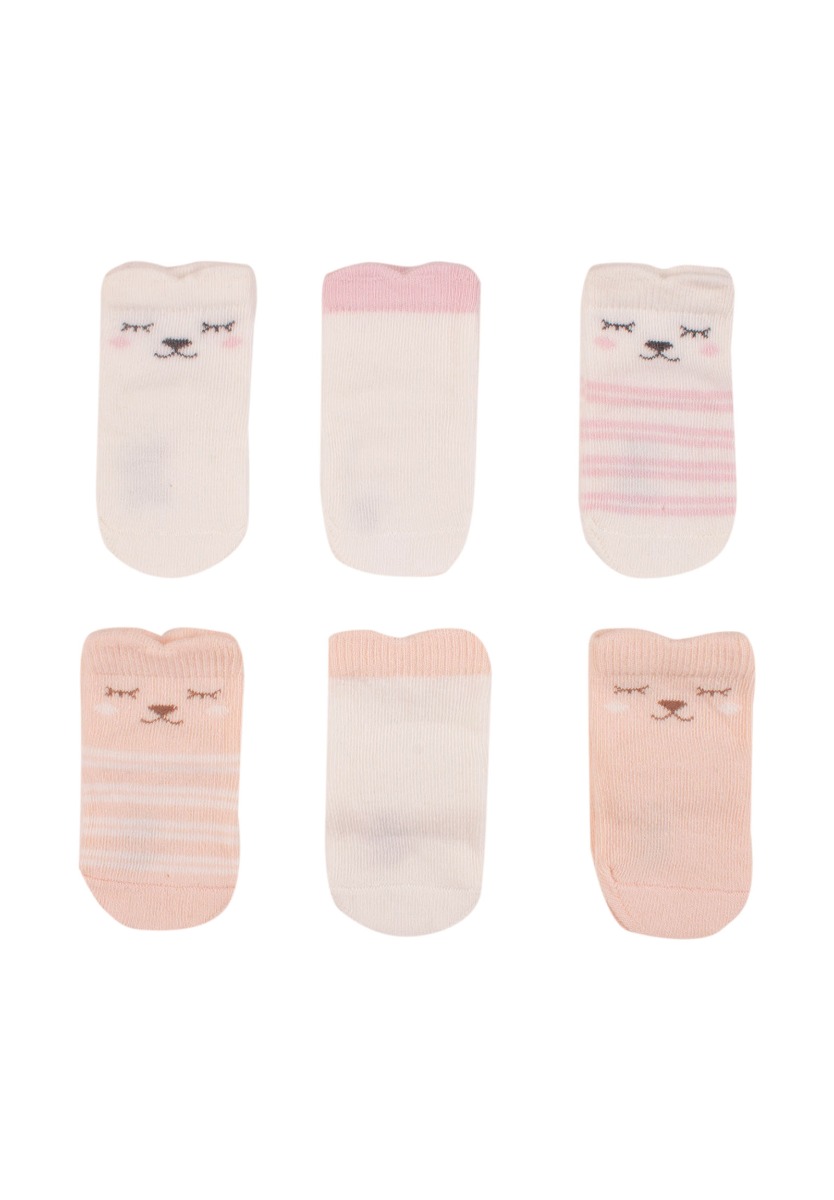 Bi Baby Κάλτσες Bebe Puppy Face 6 Τεμ. 68201A