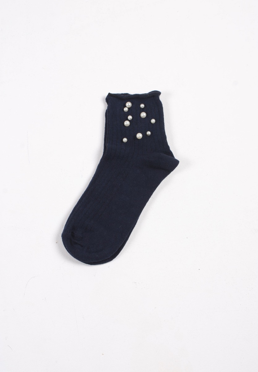 Κάλτσα rib με πέρλες PAM25-Ροζ Ανοιχτό φωτογραφία