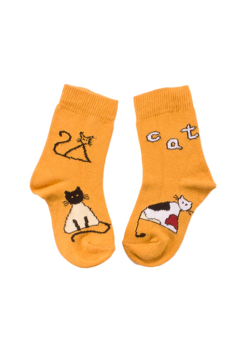Καλτσάκια παιδικά Biorganic από οργανικό βαμβάκι Cats 4 Τεμ. 68424 φωτογραφία