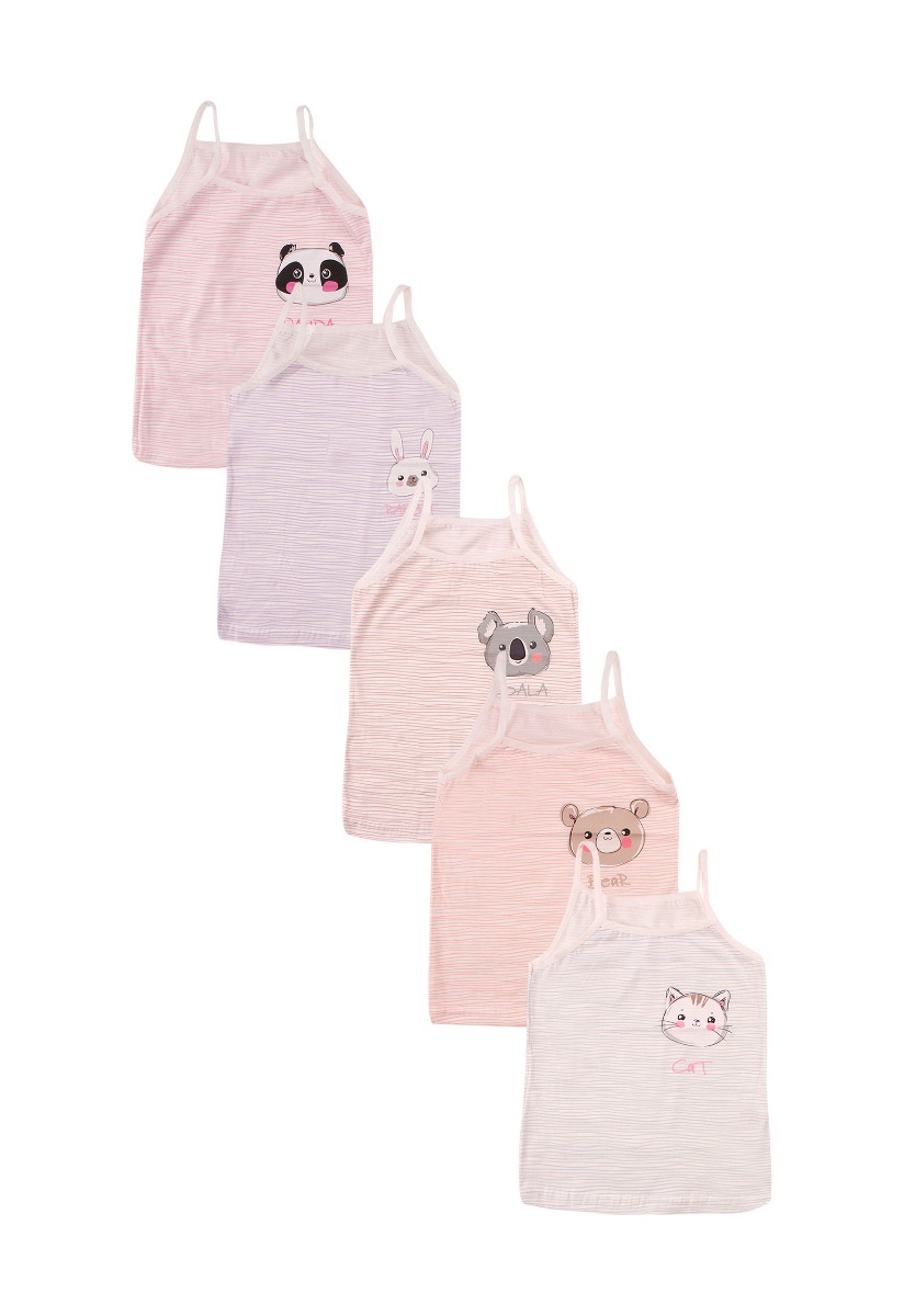 Donella Φανελάκια παιδικά Animal Lover 5 τεμάχια W2143829RE