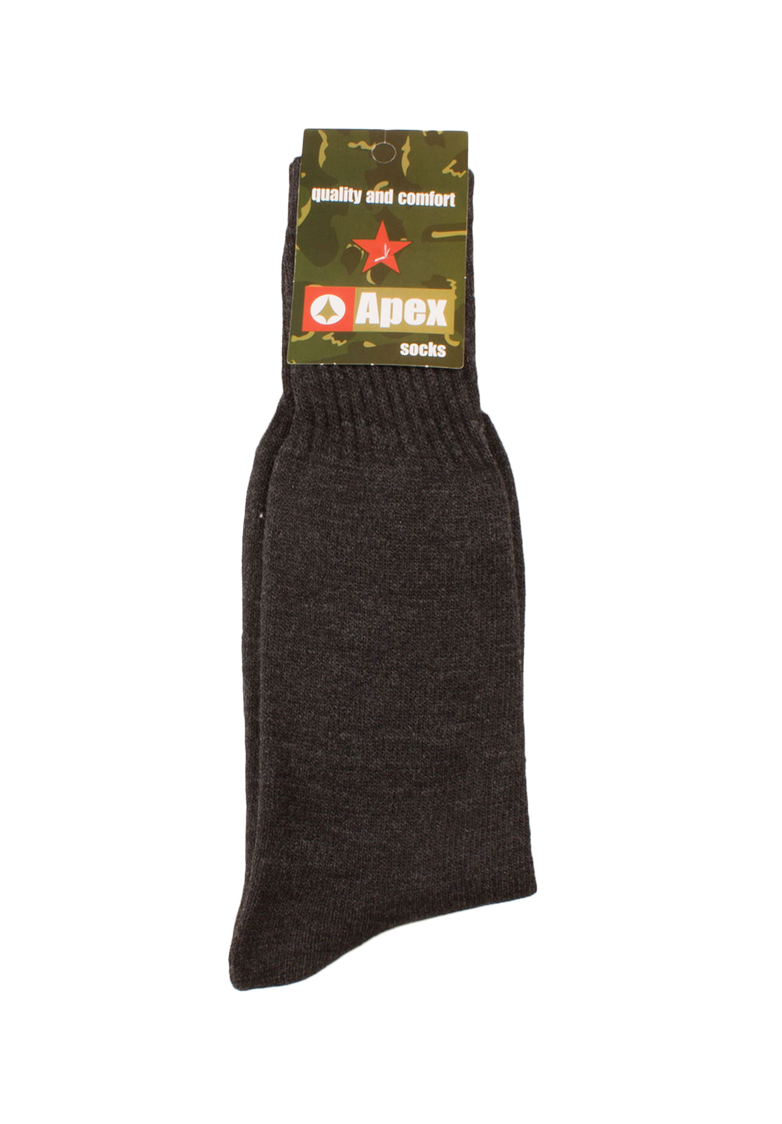 Κάλτσες Στρατιωτικές - Κυνηγετικές πετσετέ και ανθεκτικές 6 Τεμ. APX2002-Ανθρακί φωτογραφία