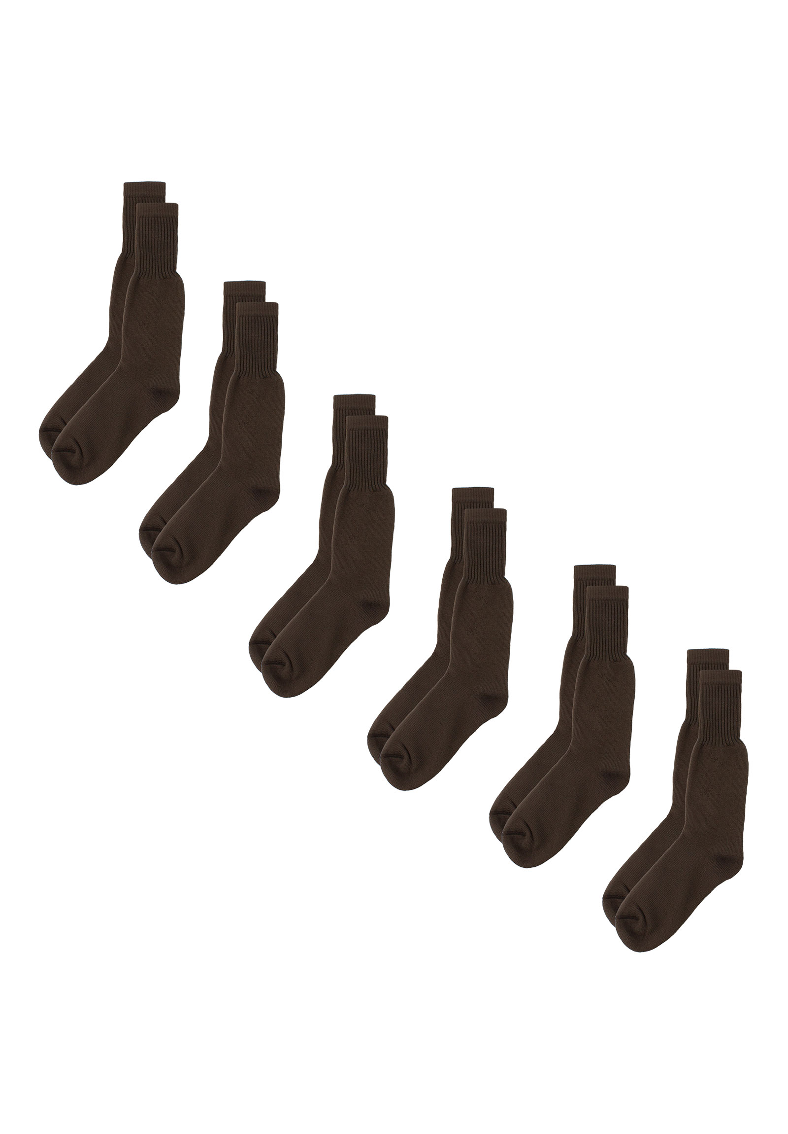 Artisti Κάλτσες Στρατιωτικές - Κυνηγετικές πετσετέ και ανθεκτικές 6 Τεμ. APX2002-Χακί